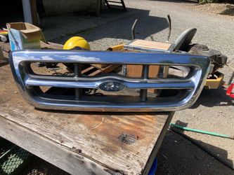1998 Ford Ranger Front Grille – OEM Style Chrome Grille (No Emblem)