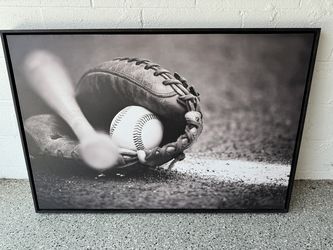 Framed Baseball Wall Art