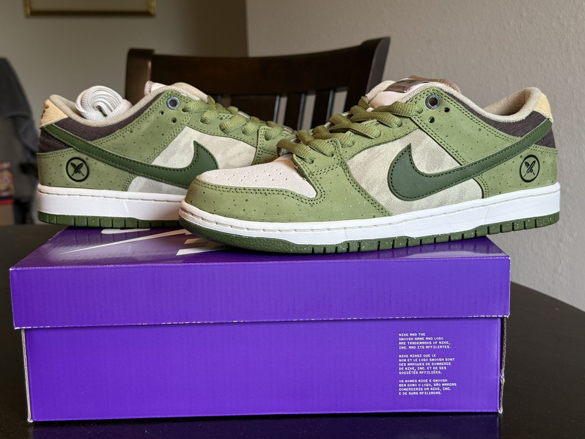 Size 9M Nike SB Dunk Low “Yuto Horigome Matcha”