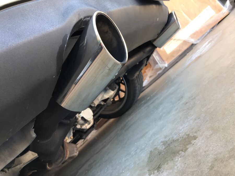 Custom direct bolt on muffler delete for Infiniti G35 coupe