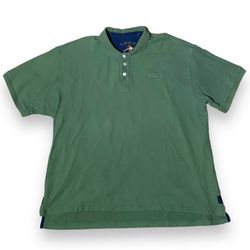 Orvis Green Short Sleeve Cotton Rugby Collared Polo Shirt Men’s Size 2XL