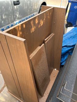 Wood Bookcase or Shelving Unit Disassembled