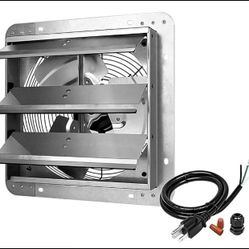 12 Inch Shutter Exhaust Fan Aluminum,