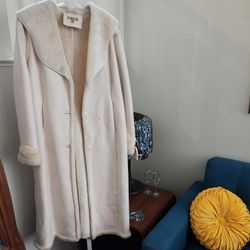 Faux Leather Long Coat