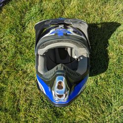Azonic Blue Dirt bike Helmet Xl