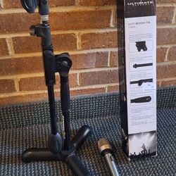 Samson Mini Boom Stand With Vintage Realistic Microphone and New Mic Stand Arm
