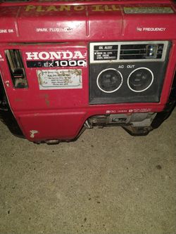 Honda ex1000 generator