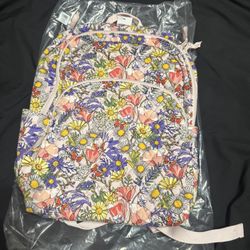 Vera Bradley Essential Large Backpack Coastal Wildflowers