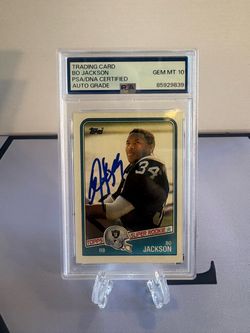 1988 Topps - Bo Jackson #327 PSA Authenticated 🔥Autograph🔥 (RC)