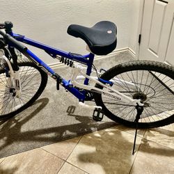 29" Genesis V2900 Full Suspension Men's Mountain Bike, Blue/White