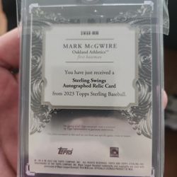Mark McGuire Auto 