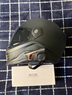Scorpion helmet with sena 60s