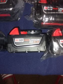 Milwaukee xc 5amp battery.on sale one left $50