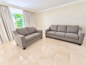 Gray Sofa & Loveseat Set