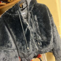 Fluffy Mid Cropped Jacket 