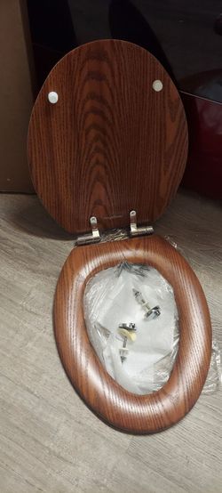 Toilet seat and cover.