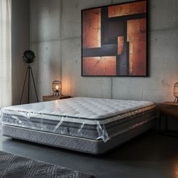 New King size Pillow Top Medium Firm Mattress 