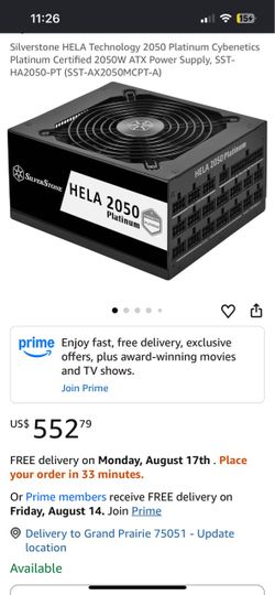 SilverStone HELA 2050 Platinum ATX Power Supply