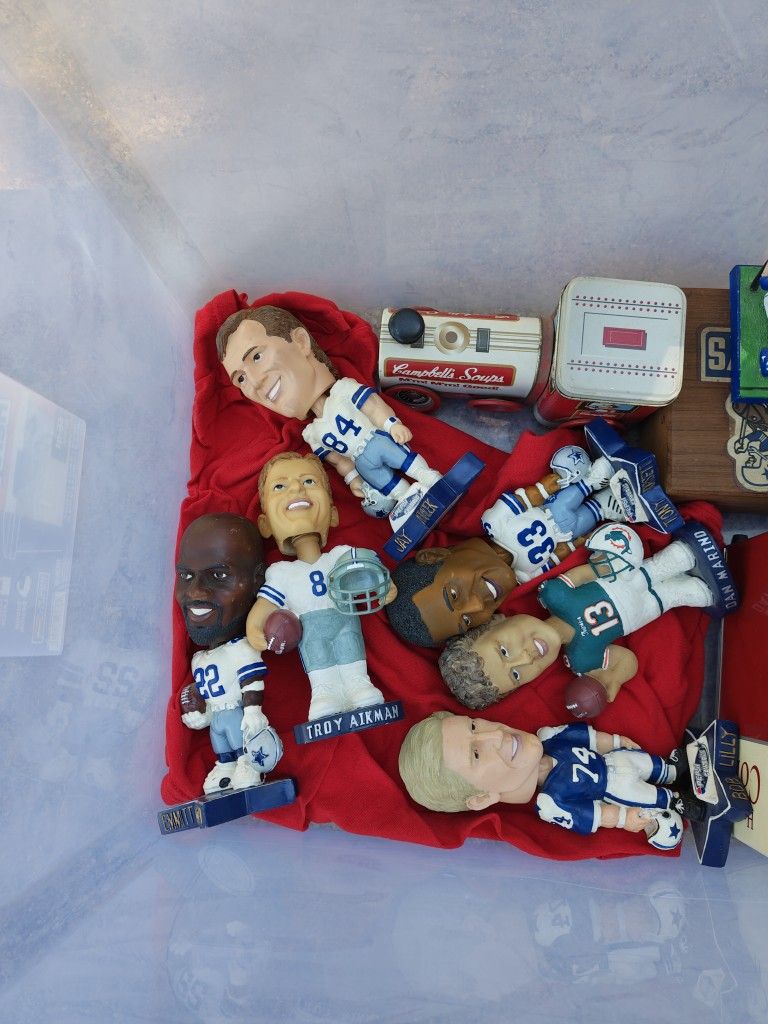 Cowboys Bobbleheads And Dan Marino Bobblehead