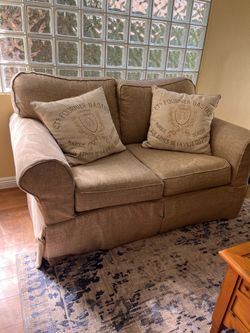 Loveseat and sofa set