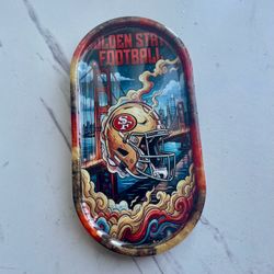 San Francisco 49ers Custom Tray - Football Helmet Sports Fan Collectible