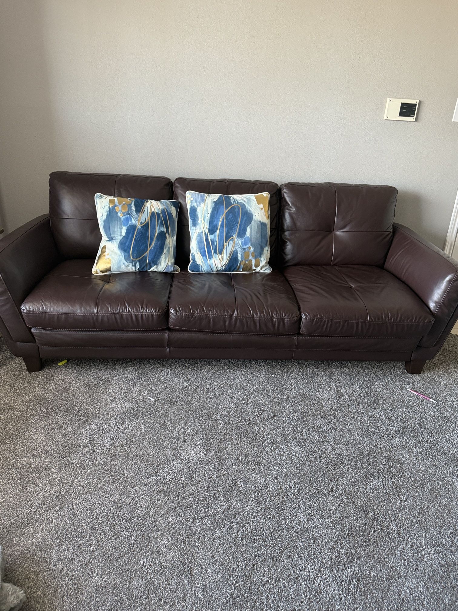 2 Piece Leather Couch