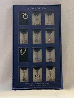 12 Days of Joy Silverplated Gift Set With Swarovski Crystals