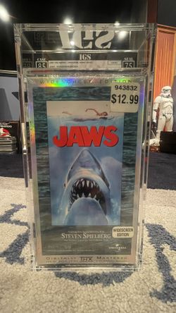RARE Jaws Refractor Cover IGS Graded VHS Tape MINT 8.5