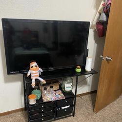 Black Work Desk/ Tv Stand 