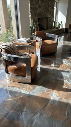 Free delivery RH leather chrome chairs 2