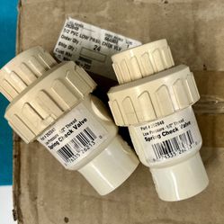 Sprinklers! Spring  Check Valve, Low Pressure 1/2” Thread for 10psi and Higher. Box of 12!