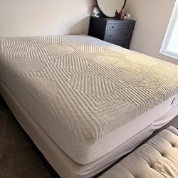 Cal king mattress  and box frame