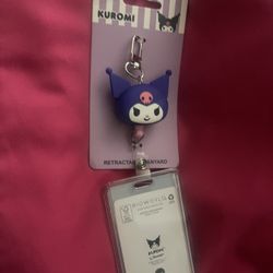 Kuromi Retractable Lanyard