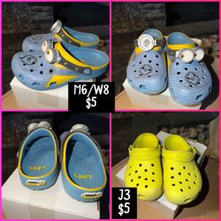 Crocs Minions Clogs M6/W8 Blue Yellow