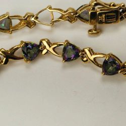10kt Gemstone Bracelet