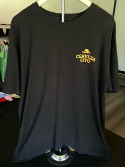 Cerveza Cito Brewery Blood In Blood Out Orange Graphic Black T-Shirt XL