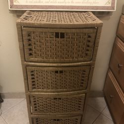 Wicker Cabinet 