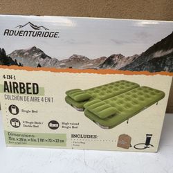 Adventuridge 4-in-1 Airbed New in Box with Pump