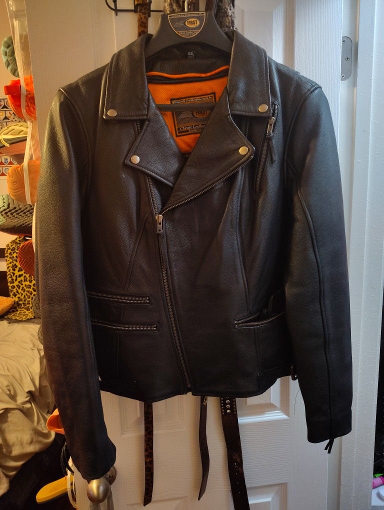 Ladies Motorcycle Jacket.. $140