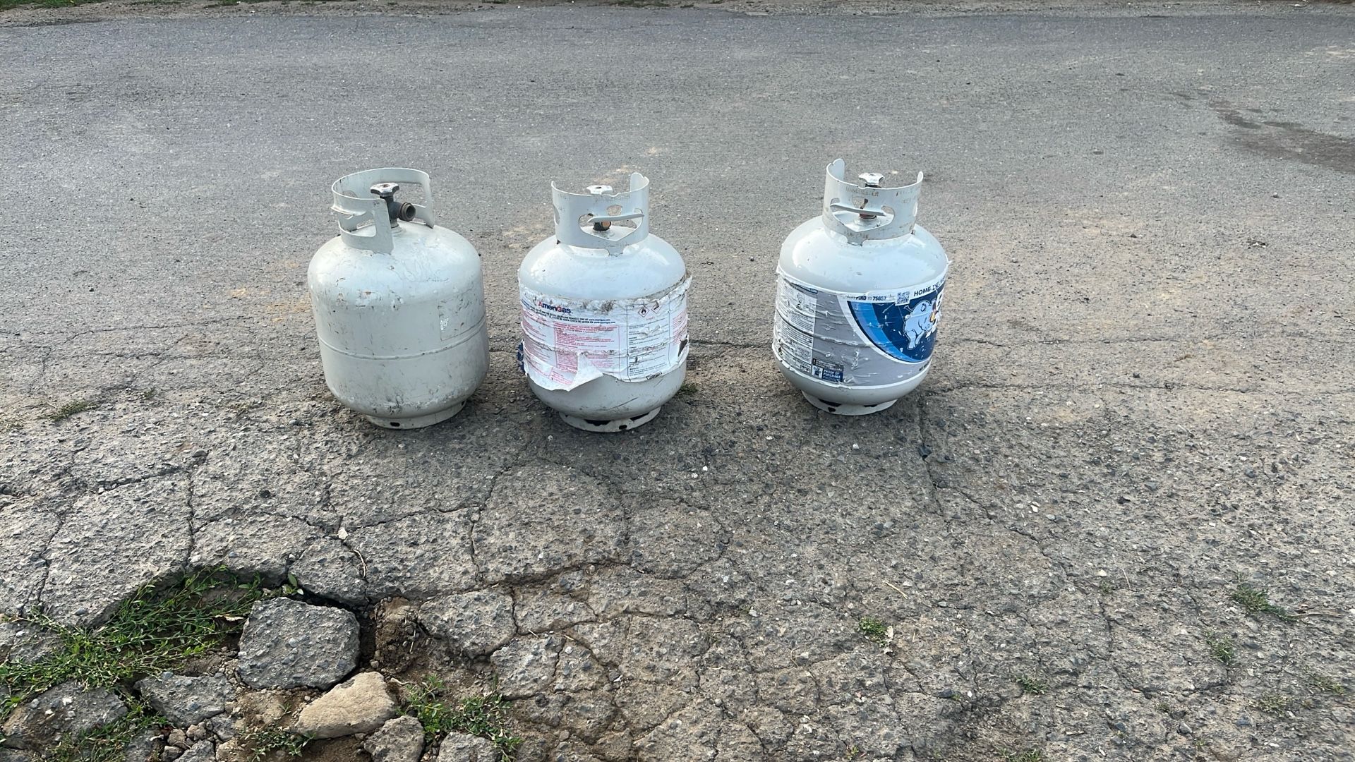 Three 5gallon Propane Tanks (All Empty)