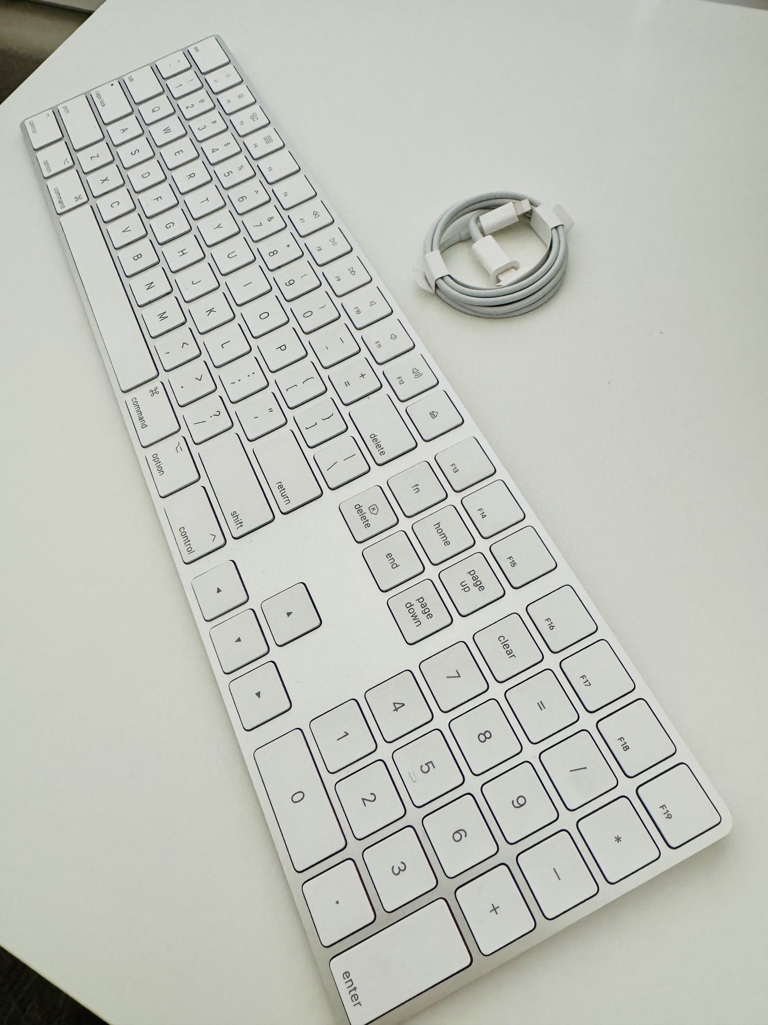 Apple Magic Keyboard 2 W/Numeric Keypad! Charger Included Retail $169 Plus Tax Asking $100