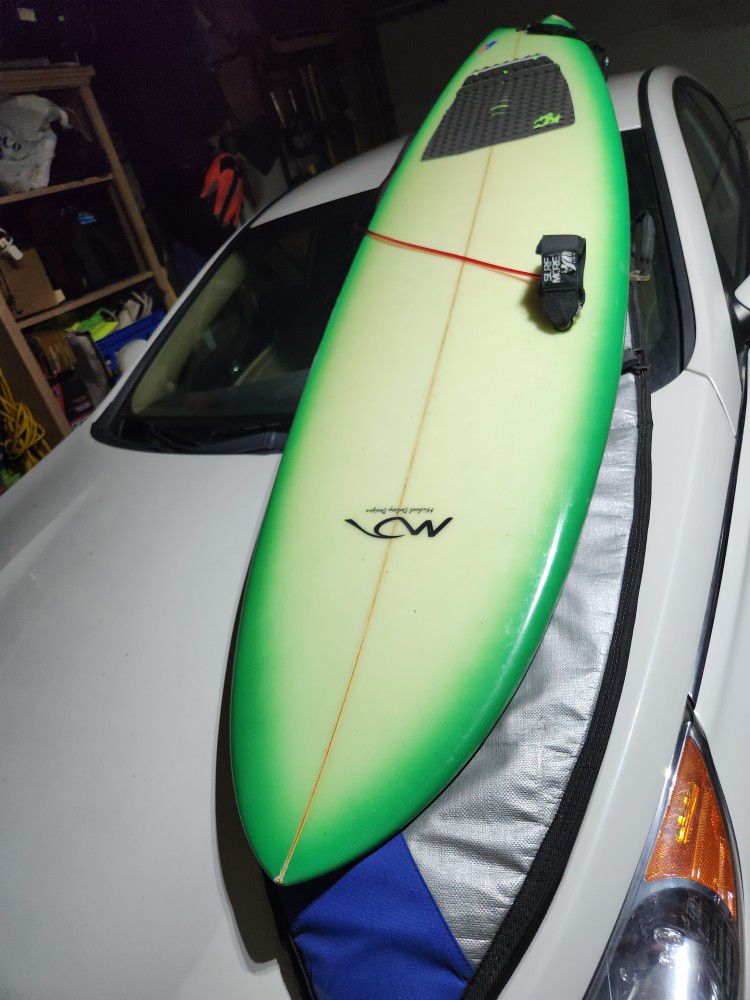 DOLSEY Surf Board And Carrying Case Surfboard