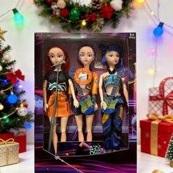 3 Pcs Set K-Pop Demon Hunter Doll With Music and Light Singing Song