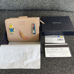 Prada Small Wallet Pin Embellished *Authentic*