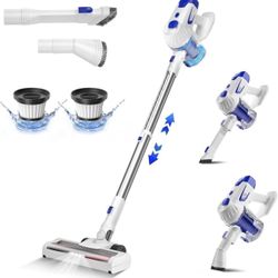FKZ Cordless Vacuum Cleaner 6-in-1, Cordless Stick Vacuum Cleaner, 22Kpa Powerful Stick Vacuum with 45Mins Runtime, Removable Battery, Vacuum Cleaners
