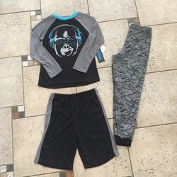 NWT Boys 3pcs sleepwear set size M (8)