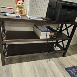  3-Tier Wooden Console Table