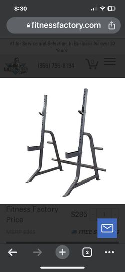 Bench Press Rack (weights and bar Not Included.)