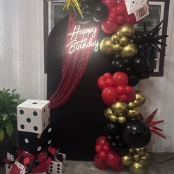 Balloon backdrop arch