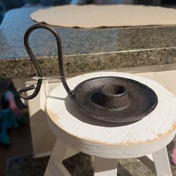 brand New Vintage Style Candle Holder Great To Sit On Top Of A Pile Of Books For Decoration, Etc.